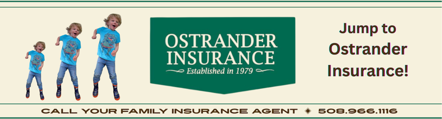 Little boy jumping to Ostrander Insurance